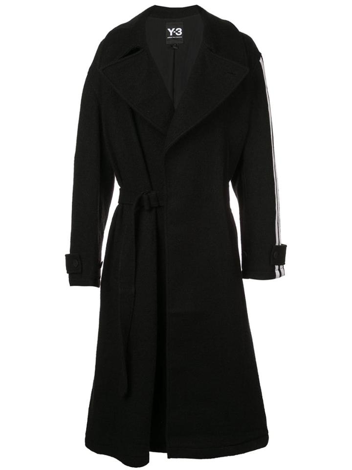 Y-3 Tailored Wool Coat - Black