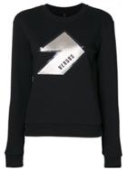 Versus Textured Logo Print Sweatshirt - Black