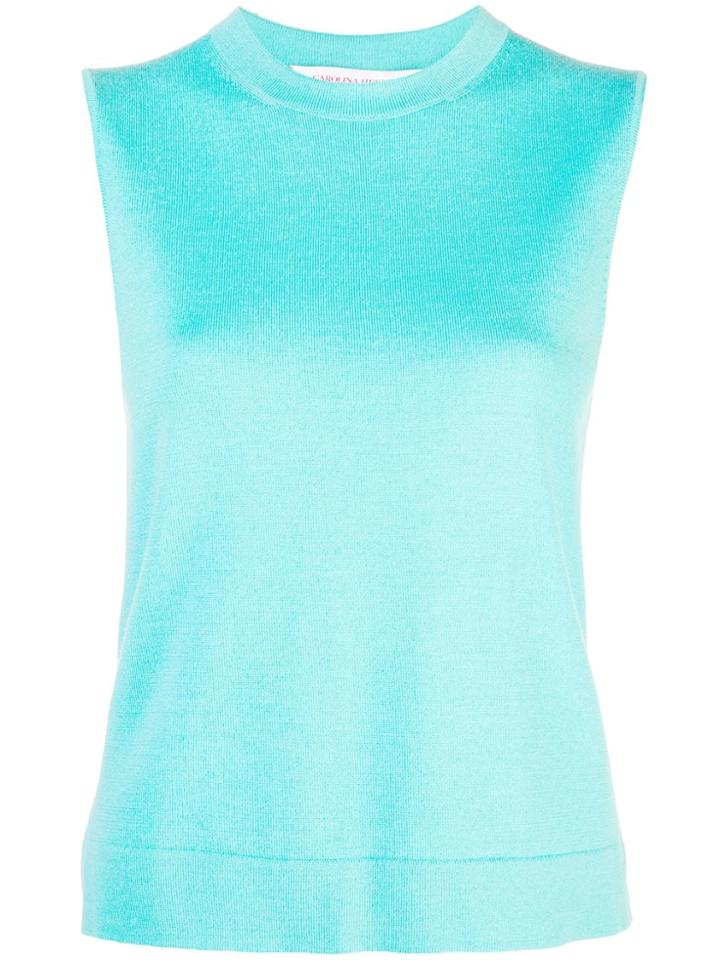 Carolina Herrera Knitted Top - Blue