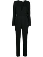Givenchy Deep V-neck Jumpsuit - Black