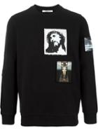 Givenchy Christ Patch Sweatshirt, Men's, Size: Xs, Black, Cotton