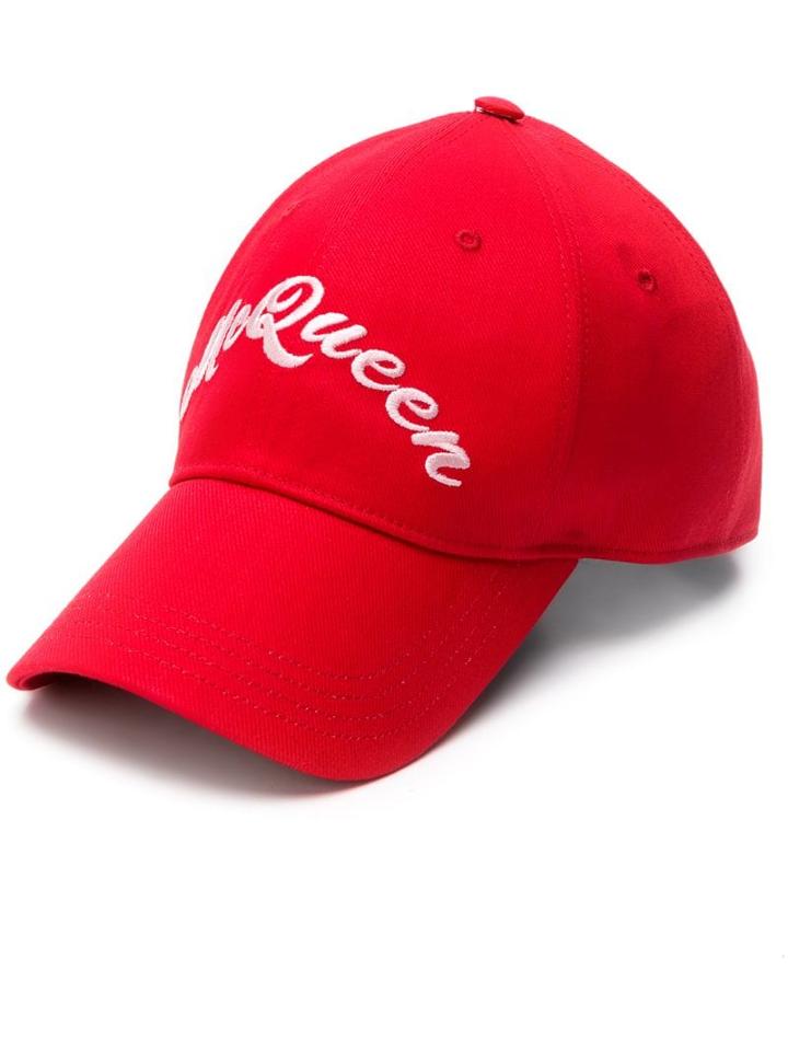 Alexander Mcqueen Embroidered Front Logo Cap