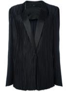 Haider Ackermann Classic Pleated Blazer, Women's, Size: 40, Black, Silk/cotton/polyester