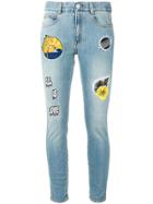 Stella Mccartney Patch Skinny Jeans - Blue