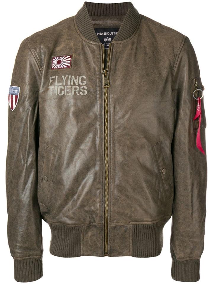 Alpha Industries Flying Tiger Bomber Jacket - Brown