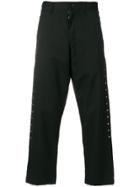 Black Comme Des Garçons Studded Chinos