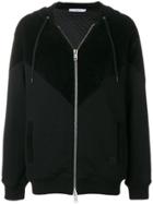 Givenchy Panelled Zip Front Hoodie - Black