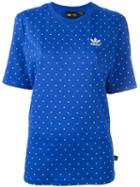 Adidas 'pw Hu' Printed T-shirt, Women's, Size: Small, Blue, Cotton