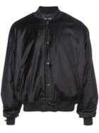 Sss World Corp Buttoned Bomber Jacket - Black