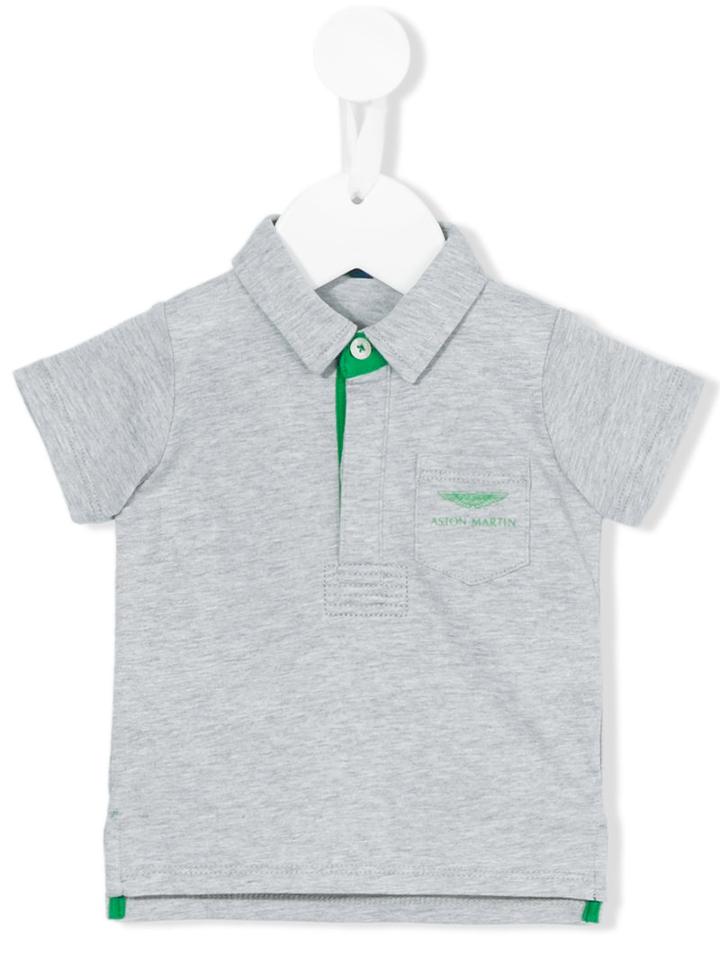 Aston Martin Kids - Logo Chest Pocket Polo Shirt - Kids - Cotton - 12 Mth, Grey