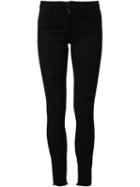 Frame Denim Ripped Skinny Jeans, Women's, Size: 26, Black, Cotton/polyester/spandex/elastane