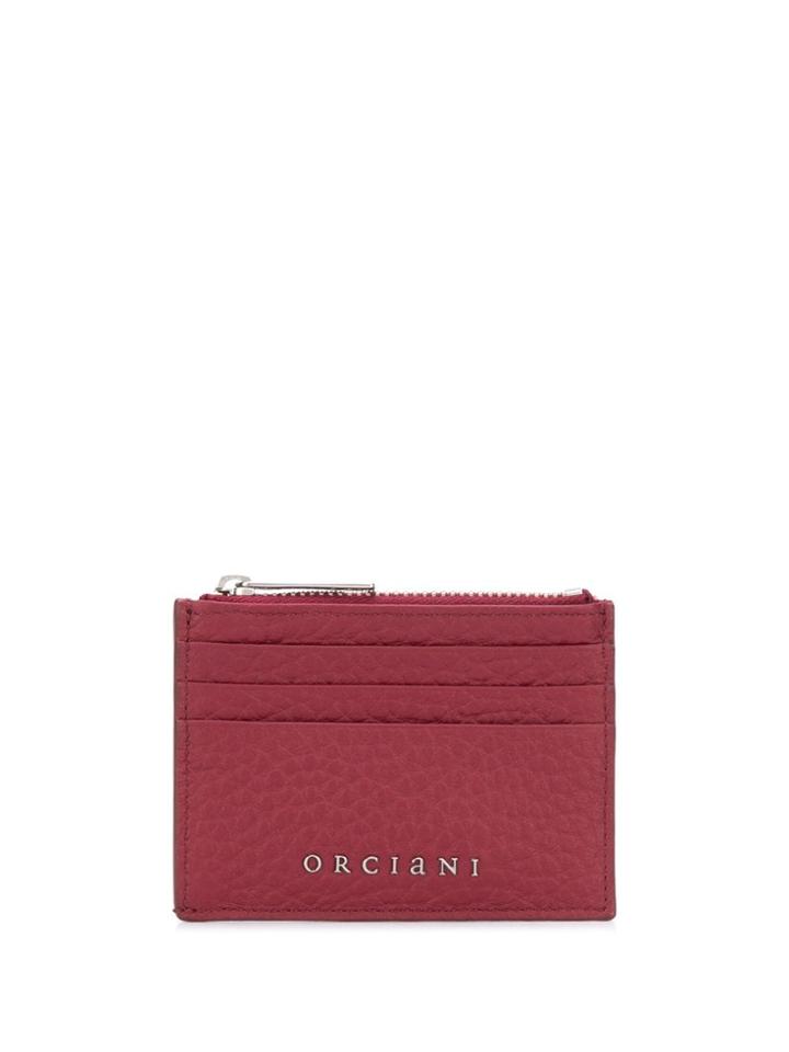 Orciani Leather Card Holder - Red