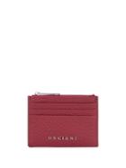Orciani Leather Card Holder - Red