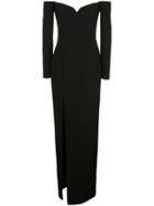 Rasario Off-shoulder Corset Gown - Black