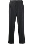 Officine Generale Slim-fit Tailored Trousers - Grey