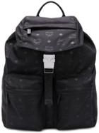 Mcm Medium Two Pocket Dieter Backpack - Black