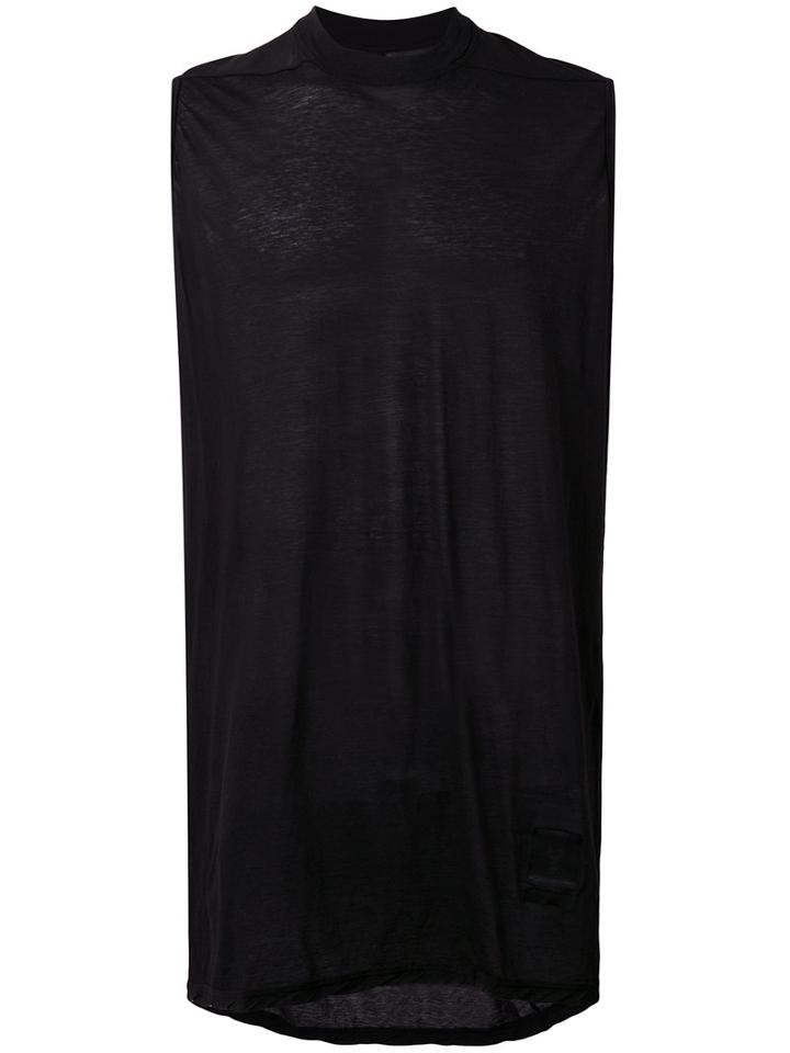 Rick Owens Drkshdw - Sleeveless Tunic - Men - Cotton - One Size, Black, Cotton
