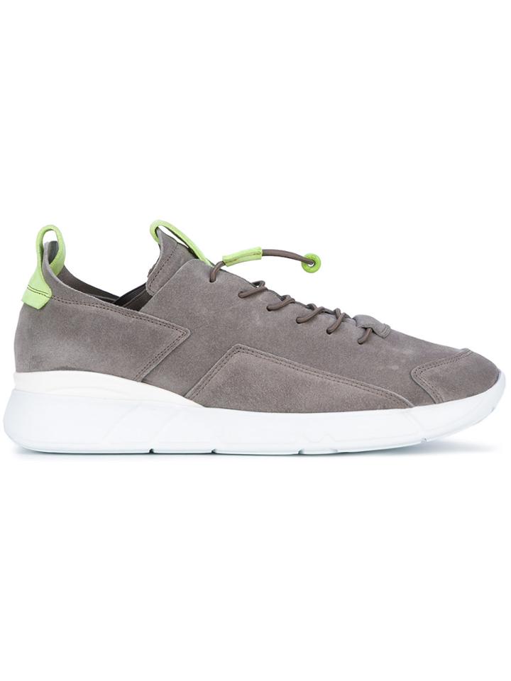 Enso Elasticated Lace-up Sneakers - Grey