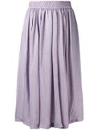 Etro Metallic Full Midi Skirt, Women's, Size: 42, Pink/purple, Silk/polyimide