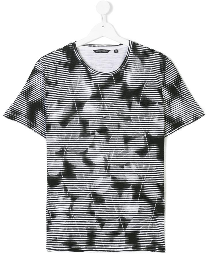 Antony Morato Teen Graphic Leaf Print T-shirt - Black