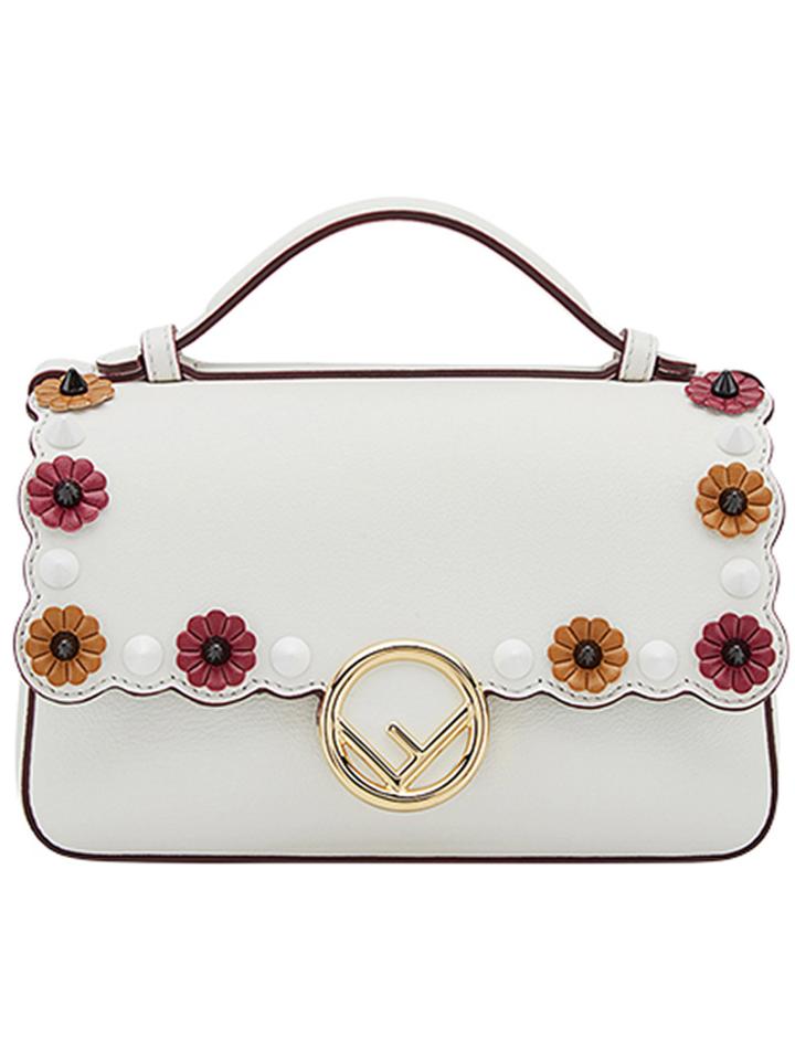 Fendi Kan I Double Handbag - White