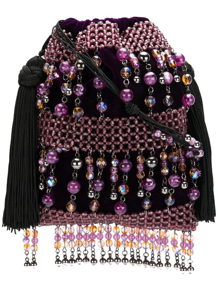 Giorgio Armani Vintage Beaded Purse - Pink & Purple