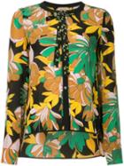 Nº21 Floral Tie Neck Blouse - Multicolour