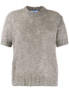 Prada Open-knit Top - Grey