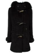 L.g.b. Hooded Coat, Women's, Size: 1, Black, Alpaca/wool/nylon/cotton