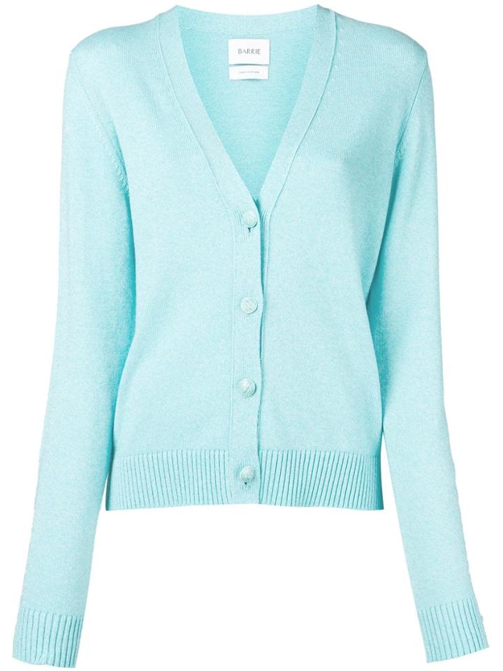 Barrie Long-sleeve Fitted Cardigan - Blue