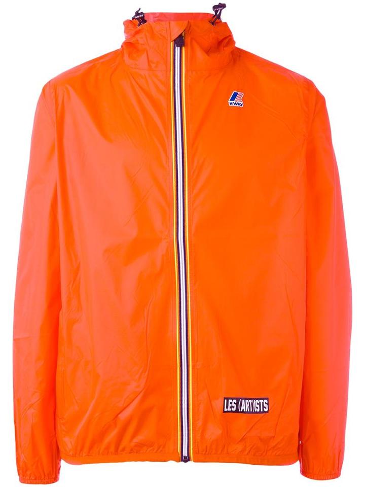 K-way K-way X Les (art)ists 'dream Team' Print Jacket, Men's, Size: Medium, Yellow/orange, Polyamide
