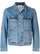 Gcds Logo Denim Jacket - Blue