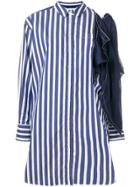 Sacai Loose Fit Shirt Dress - Blue