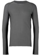 Label Under Construction Crew Neck Sweater, Men's, Size: Large, Green, Virgin Wool