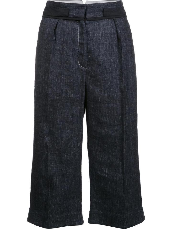 Maiyet 'gaucho' Trousers, Women's, Size: 0, Blue, Linen/flax/spandex/elastane/viscose