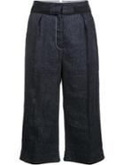 Maiyet 'gaucho' Trousers, Women's, Size: 0, Blue, Linen/flax/spandex/elastane/viscose