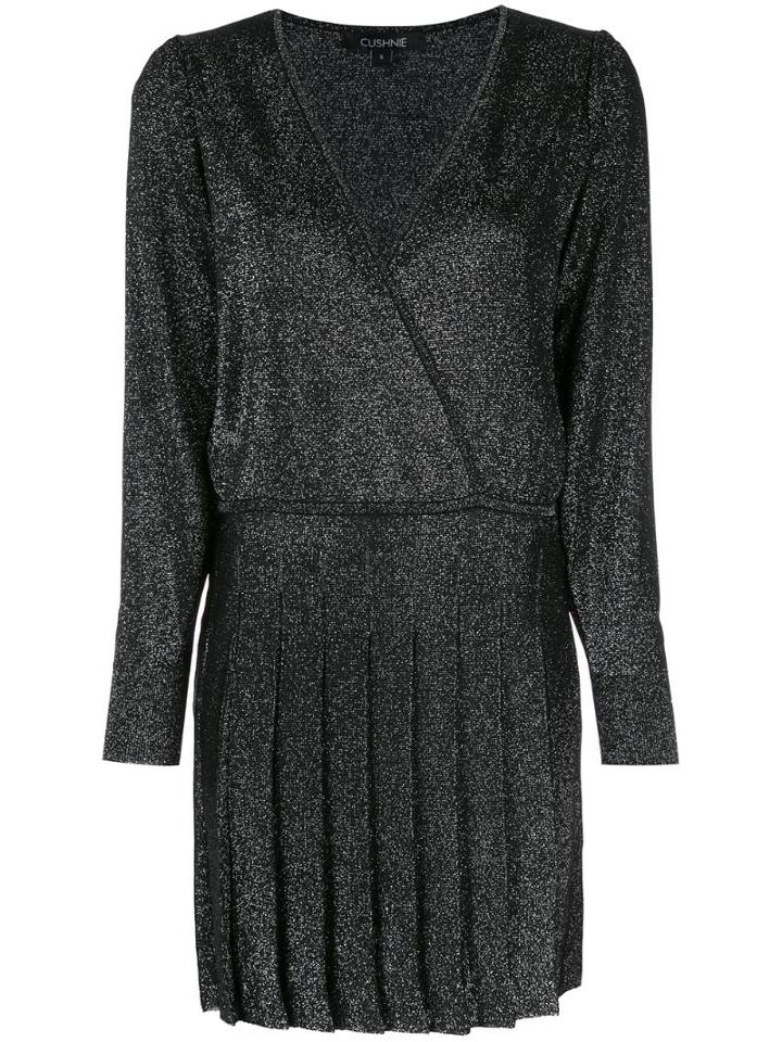 Cushnie V-neck Wrap Style Dress - Black
