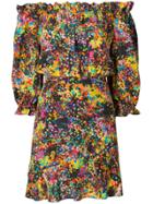 Saloni Floral Off Shoulder Dress - Multicolour