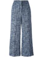 Sonia Rykiel Wide-leg Tweed Trousers - Blue
