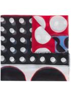 Carolina Herrera Polka Dot Scarf - Black