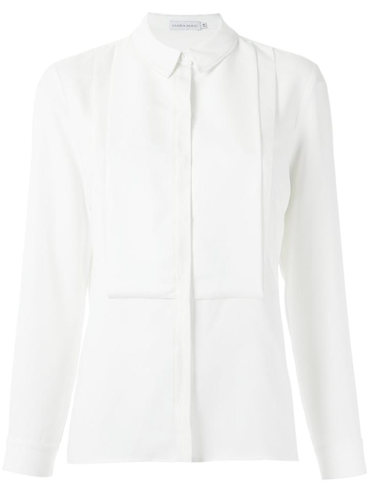 Mara Mac Bib Shirt - White