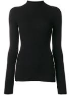 Juun.j Ribbed Turtle Neck Jumper - Black