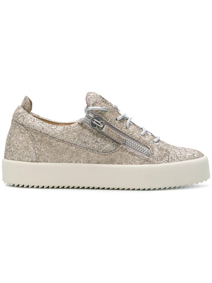 Giuseppe Zanotti Design Cheryl Glitter Sneakers - Metallic