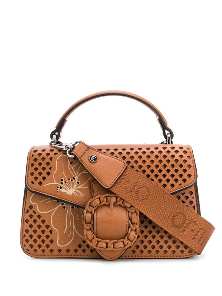 Liu Jo Mini Floral Tote Bag - Brown