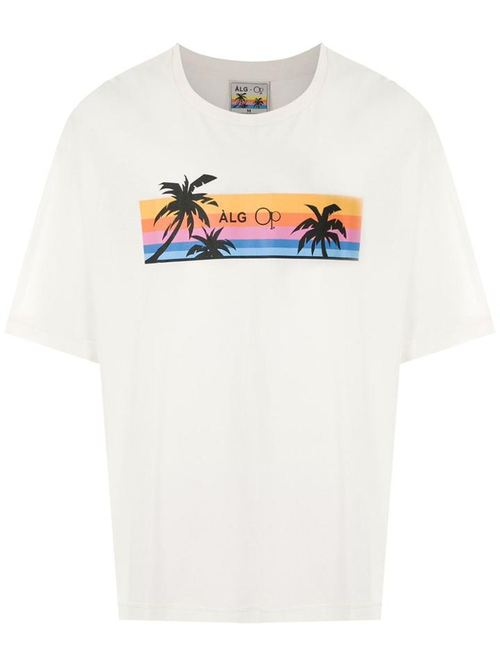 Àlg Color + Op Oversized T-shirt - White