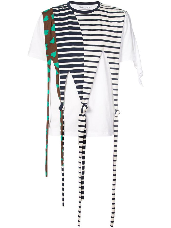 Jw Anderson Drape Knotted T-shirt - White