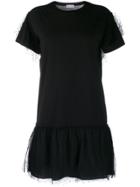 Red Valentino Love You Tulle Overlay Dress - Black