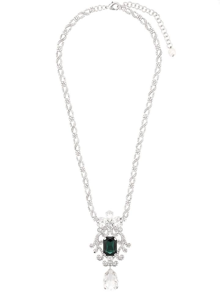 Dolce & Gabbana Drop Pendant Necklace - Silver
