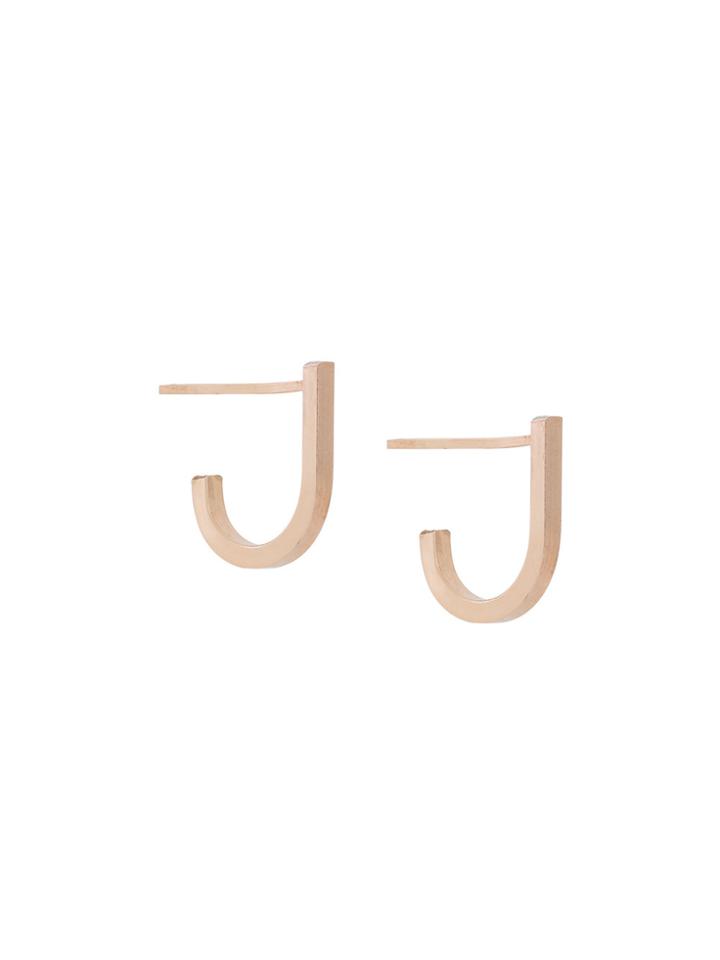 By Boe Wrap-around Stud Earrings - Metallic