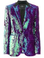 Unconditional Sequinned Blazer Jacket - Pink & Purple